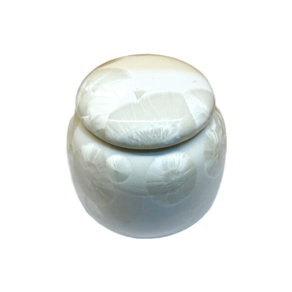 陶瓷骨灰罐 – 圓花紋小罐