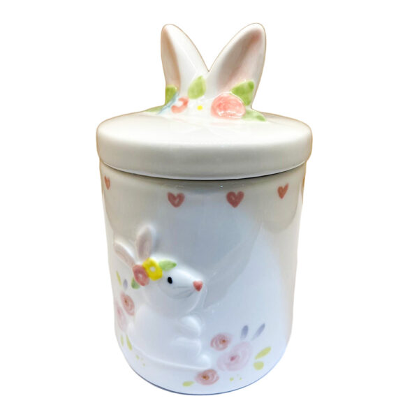 陶瓷骨灰罐 – 白兔